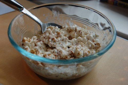 cottage cheese and flaxseed